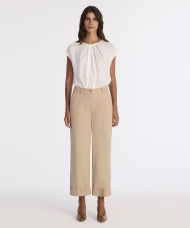  YARGICI Düz Yüksek Bel Pantolon