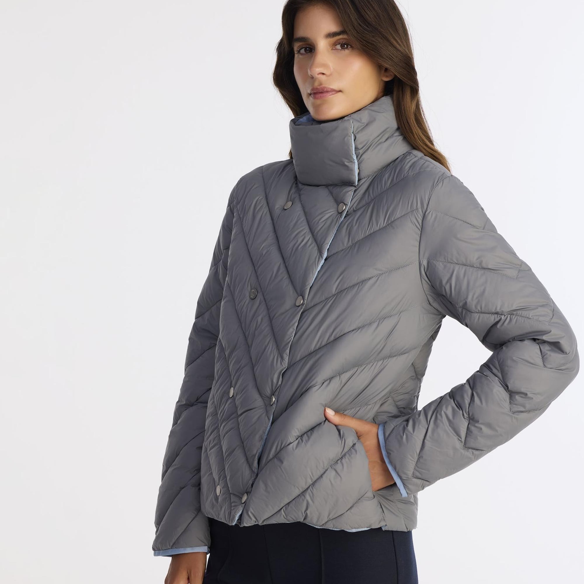 YARGICI Regular Dik Yaka Uzun Kol Mont