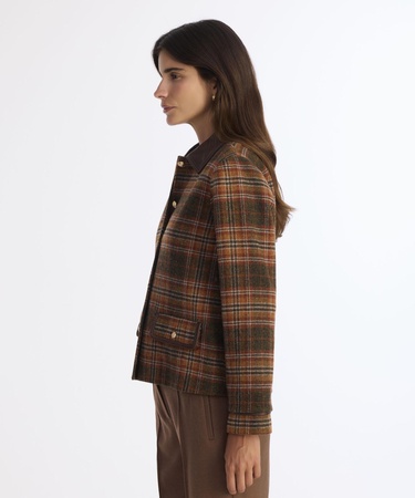  YARGICI Cropped Gömlek Yaka Uzun Kol Ceket