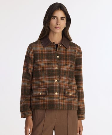  YARGICI Cropped Gömlek Yaka Uzun Kol Ceket