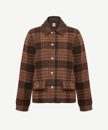  YARGICI Cropped Gömlek Yaka Uzun Kol Ceket