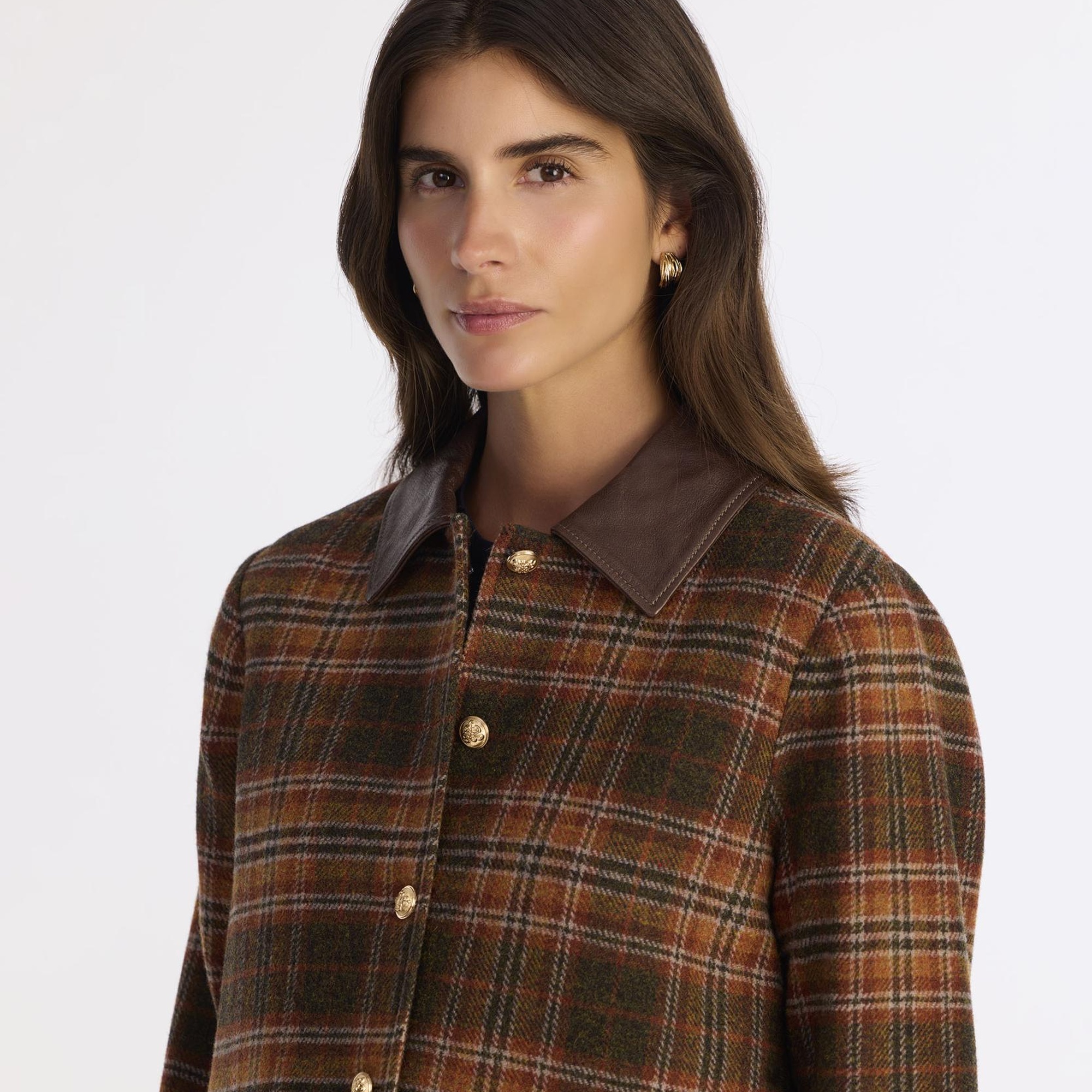 YARGICI Cropped Gömlek Yaka Uzun Kol Ceket