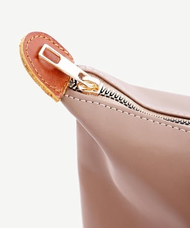  YARGICI Cep Detaylı Deri Garnili Büyük Boy Omuz Çantası