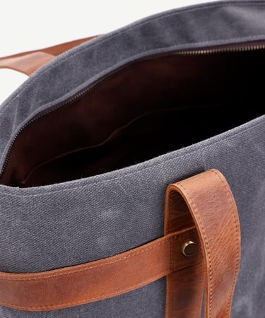  YARGICI Deri Garnili Kumaş Omuz Çantası