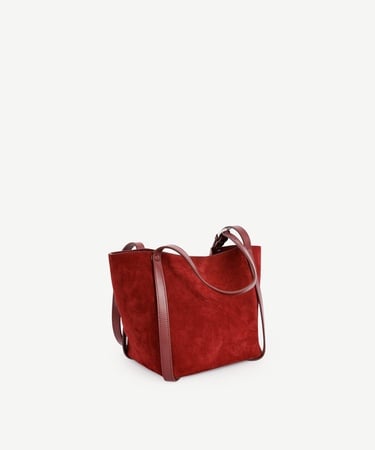  YARGICI Süet Deri Omuz Çantası