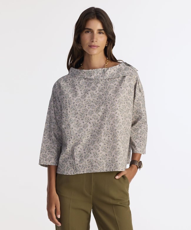  YARGICI Regular Kayık Yaka Uzun Kol Bluz