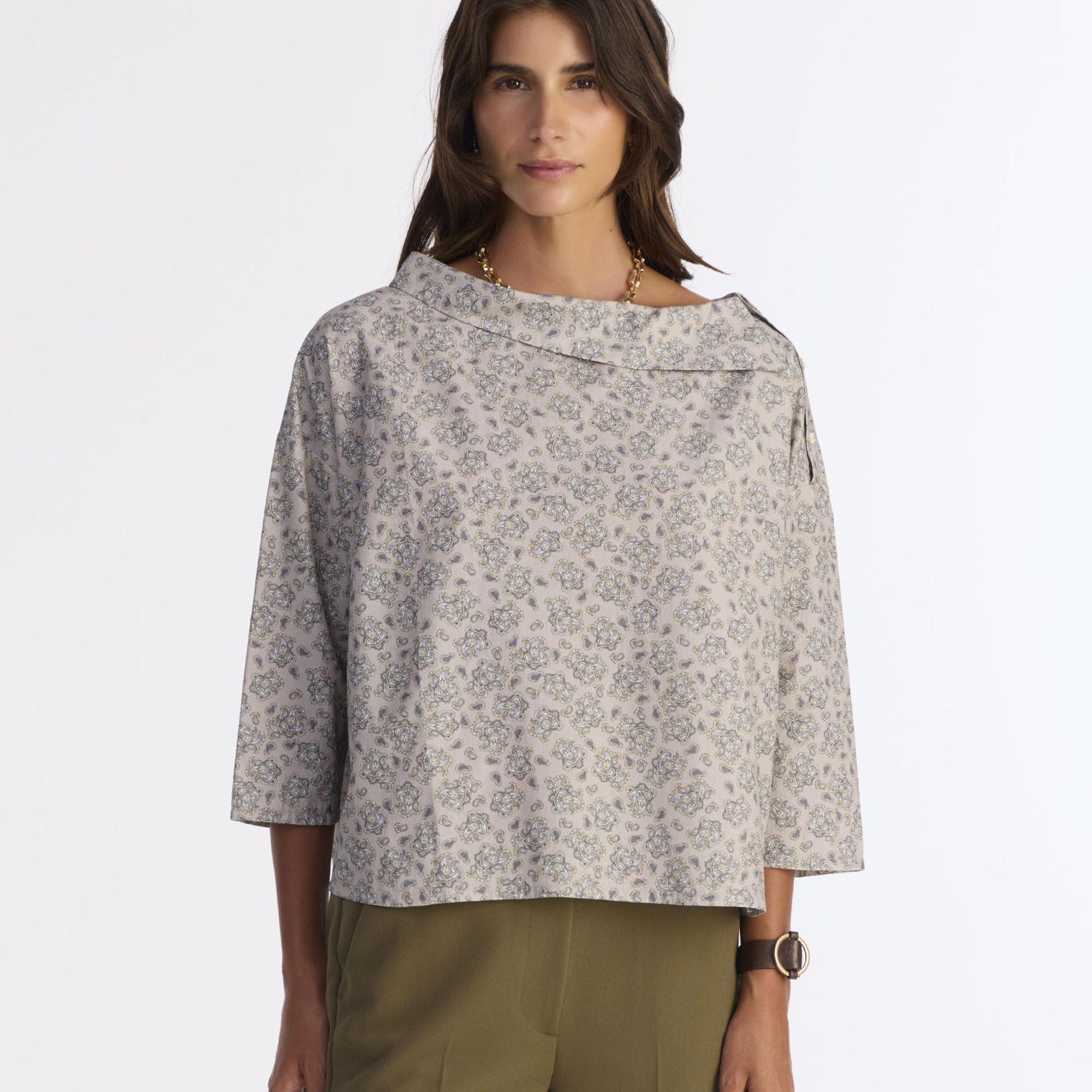 YARGICI Regular Kayık Yaka Uzun Kol Bluz