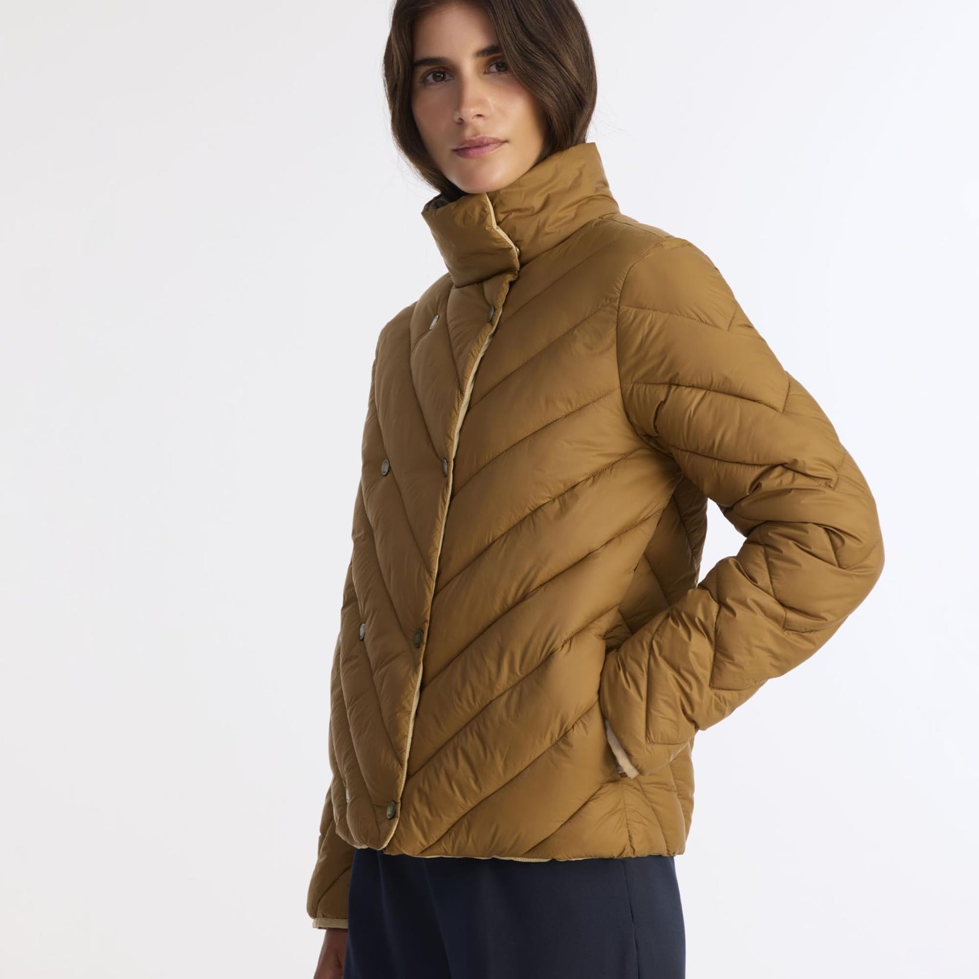 YARGICI Regular Dik Yaka Uzun Kol Mont