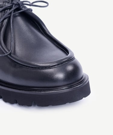  YARGICI Maskülen Bağcıklı Deri Ayakkabı