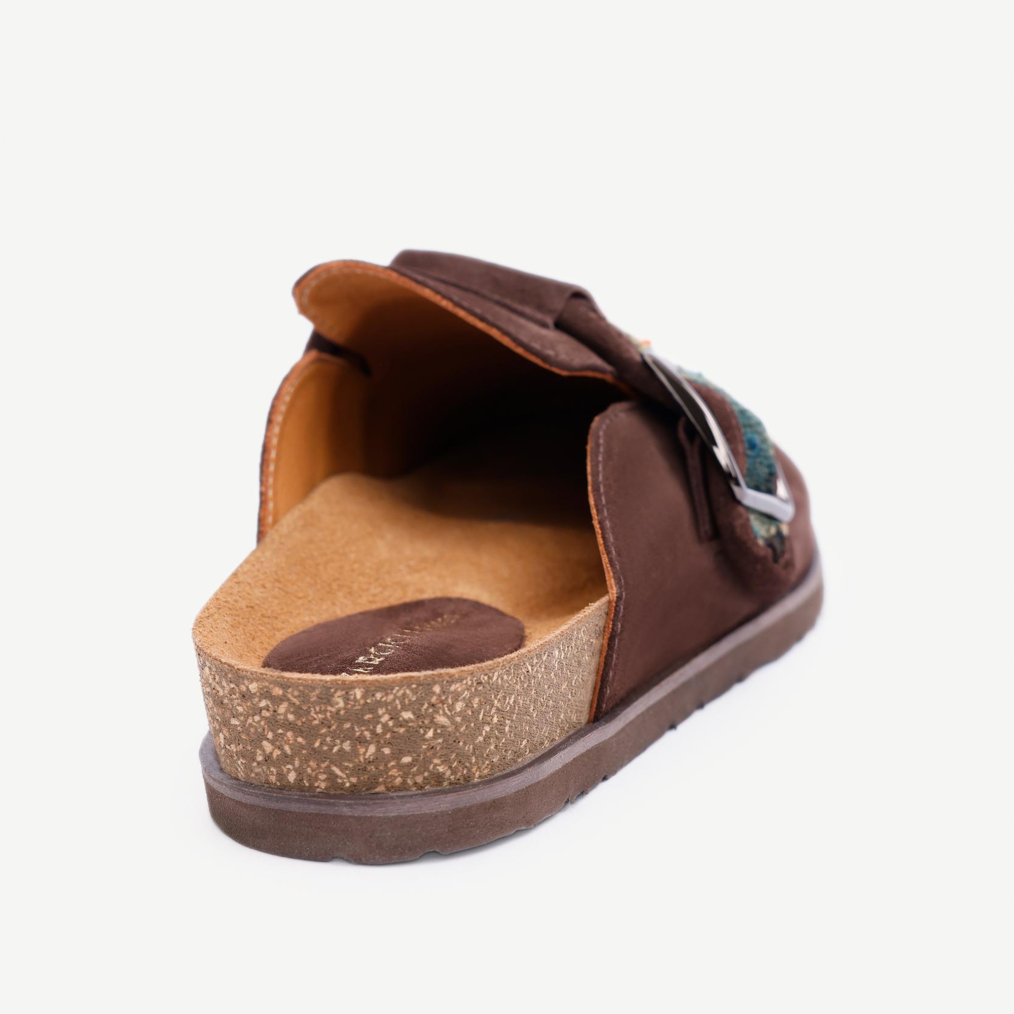 YARGICI Şerit Detaylı Deri Terlik