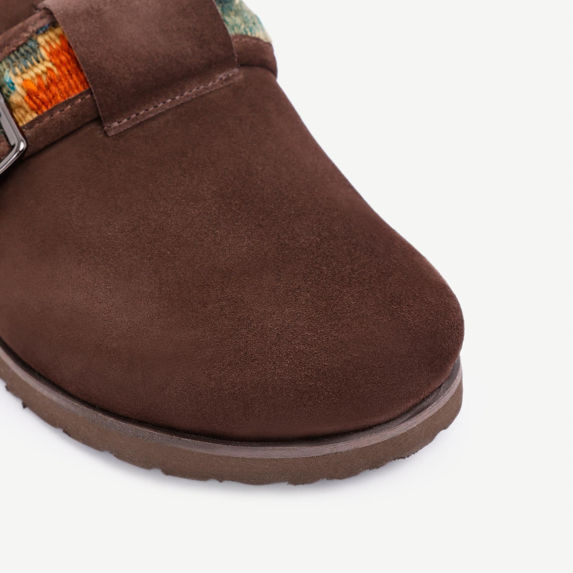 YARGICI Şerit Detaylı Deri Terlik