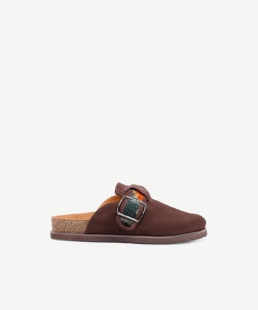  YARGICI Şerit Detaylı Deri Terlik