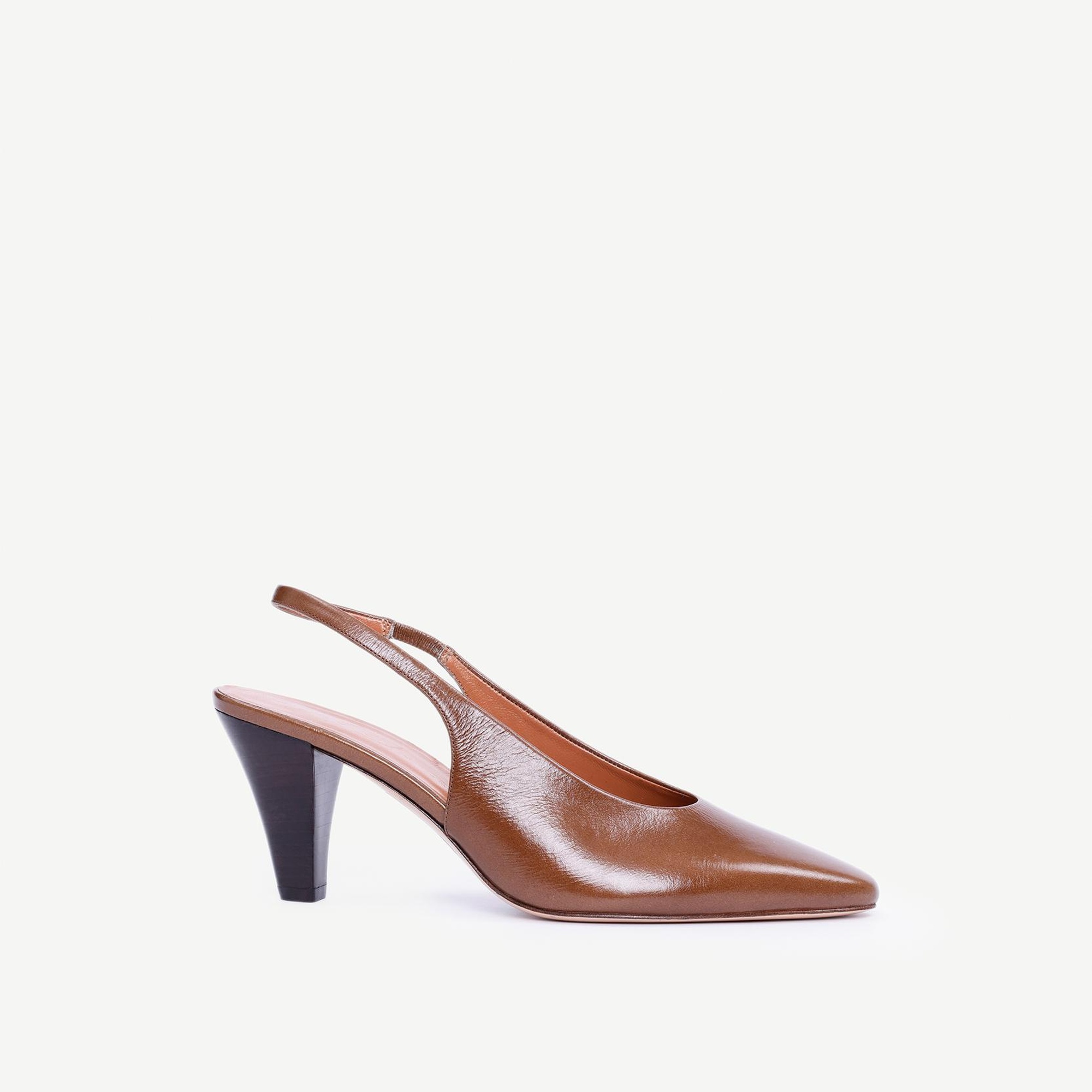 YARGICI Arkası Açık Deri Topuklu Ayakkabı