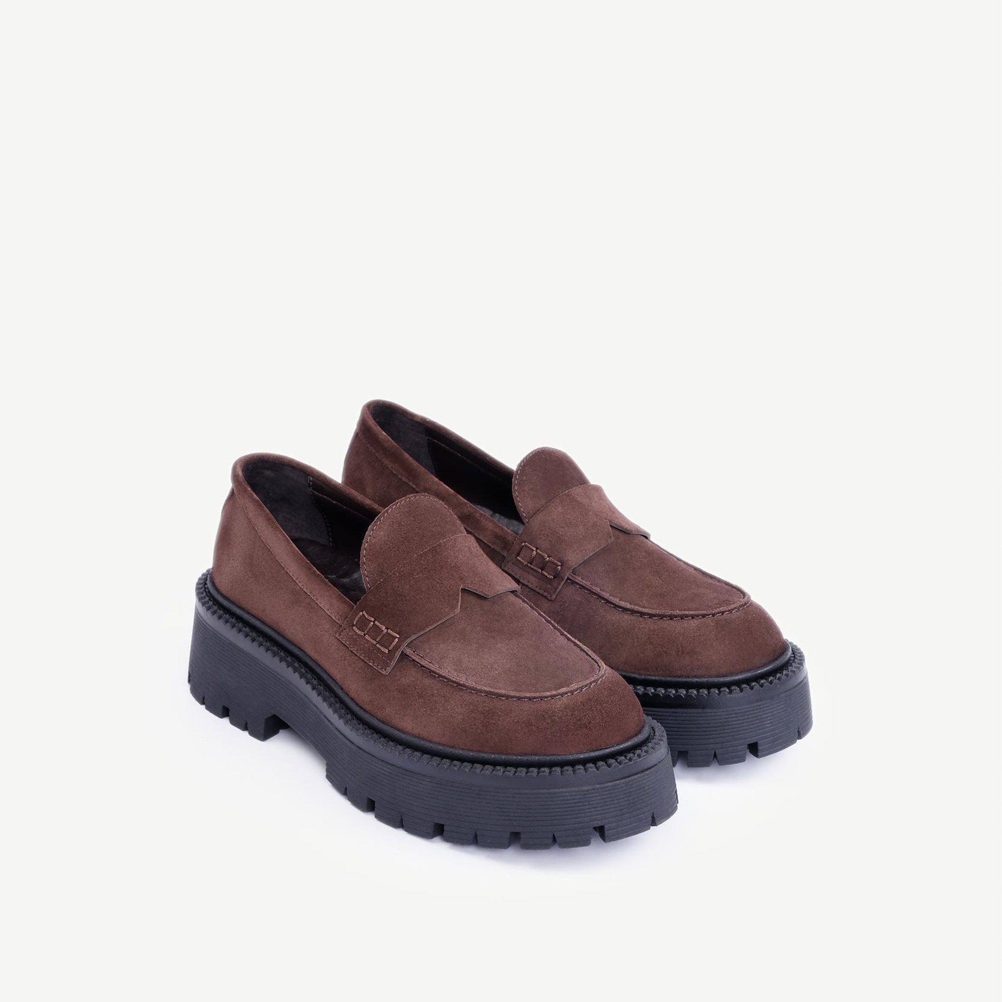 YARGICI Yüksek Tabanlı Deri Loafer