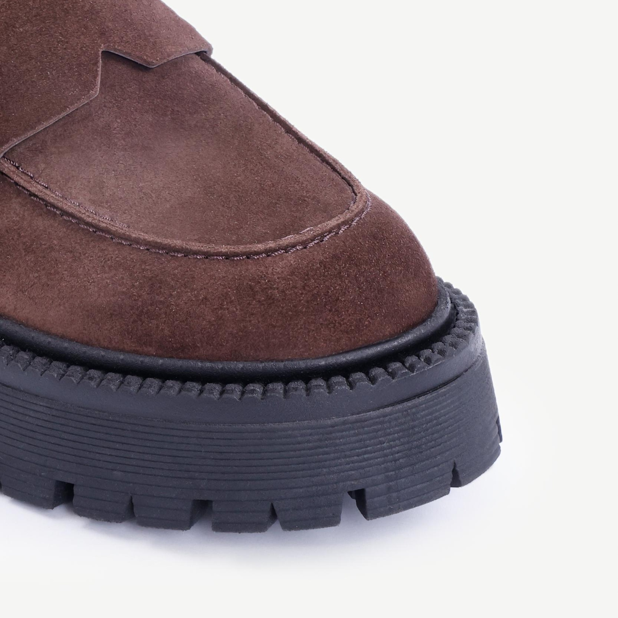 YARGICI Yüksek Tabanlı Deri Loafer