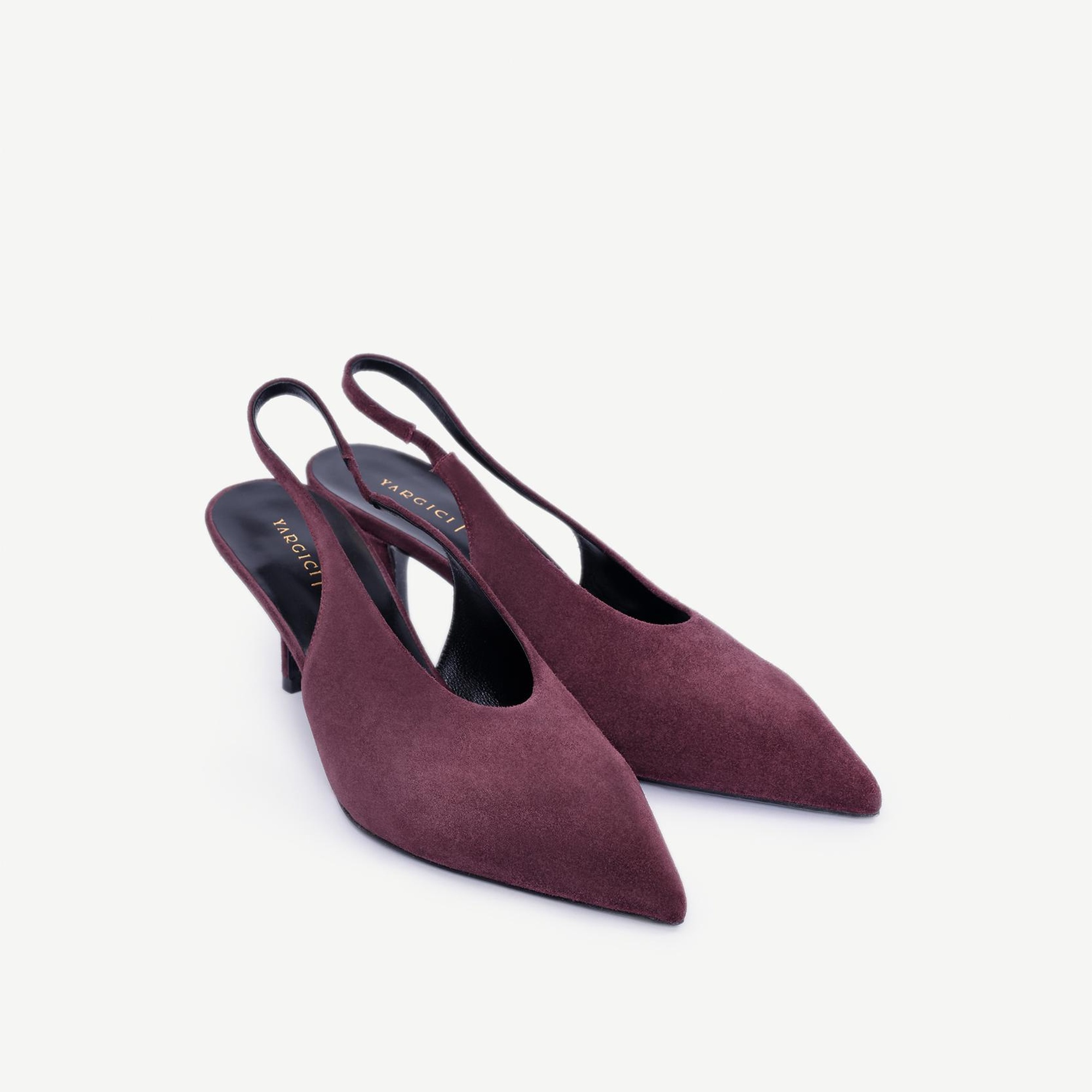 YARGICI Arkası Açık Sivri Burunlu Topuklu Ayakkabı