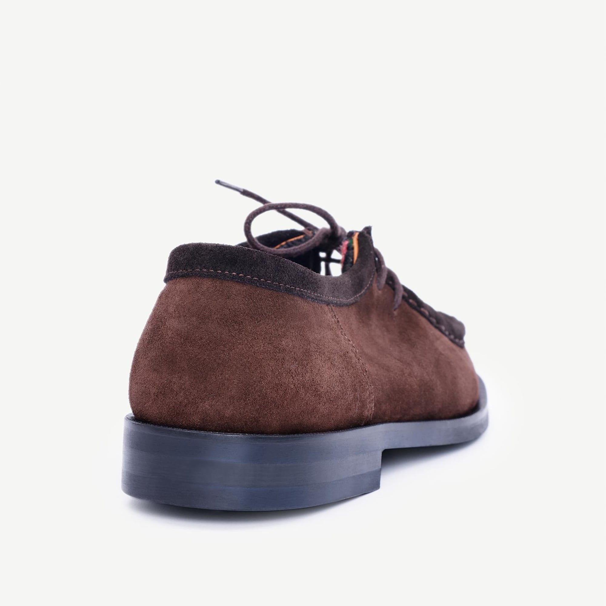 YARGICI Desen Detaylı Bağcıklı Deri Düz Ayakkabı