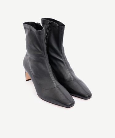  YARGICI Deri Topuklu Çorap Bot