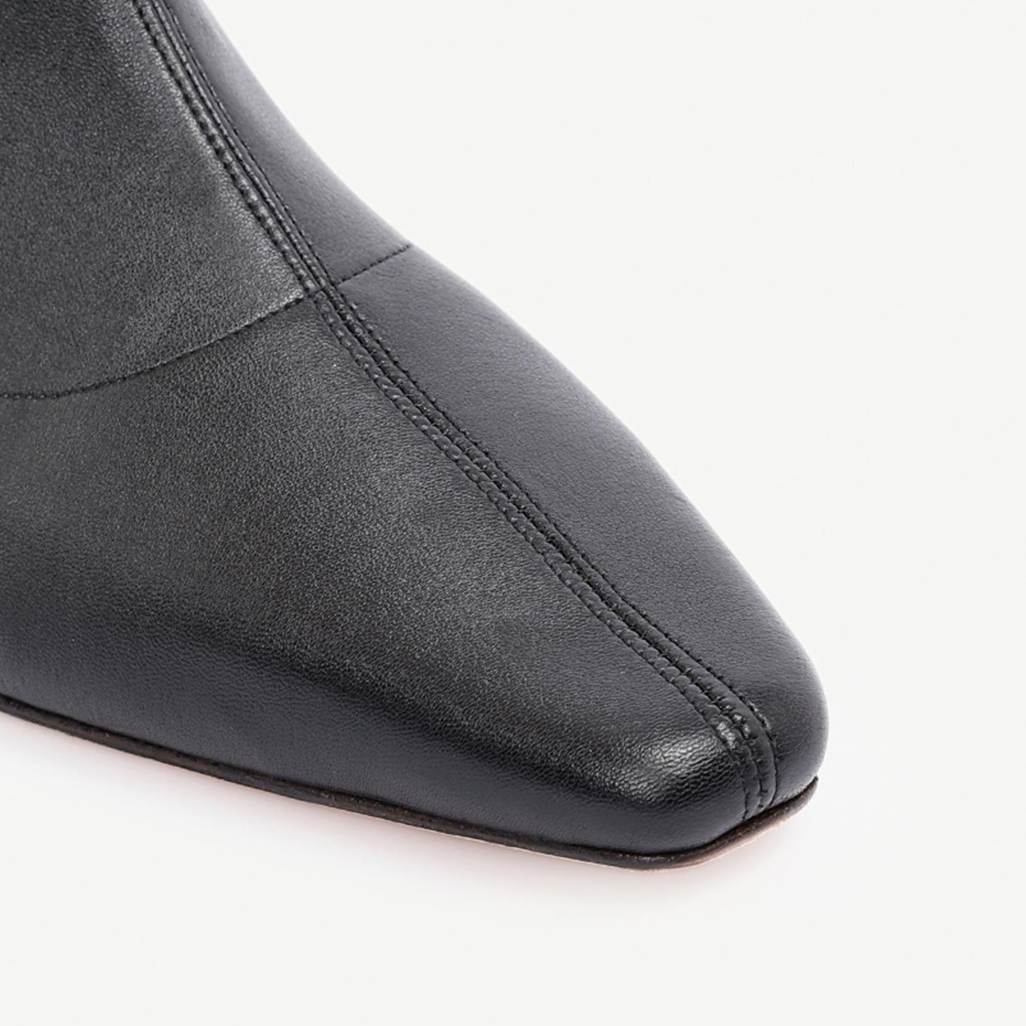 YARGICI Deri Topuklu Çorap Bot