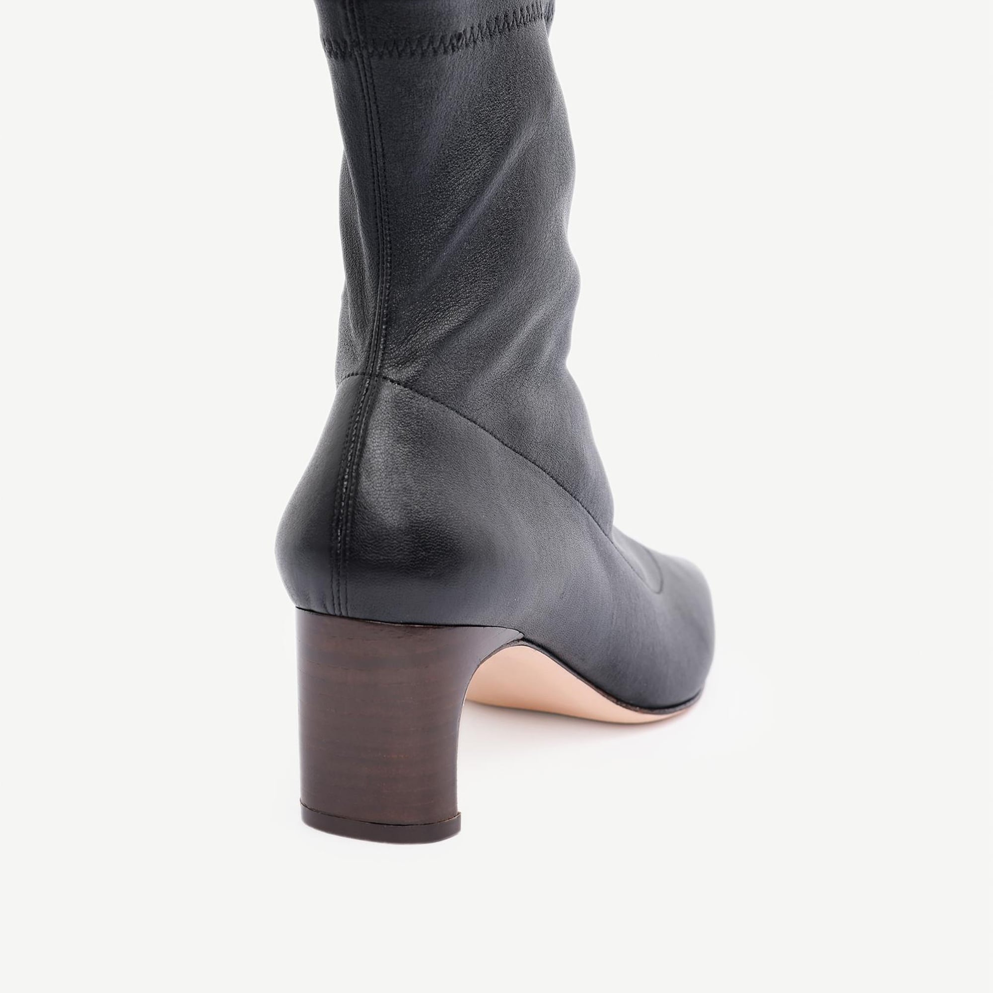 YARGICI Deri Topuklu Çorap Bot