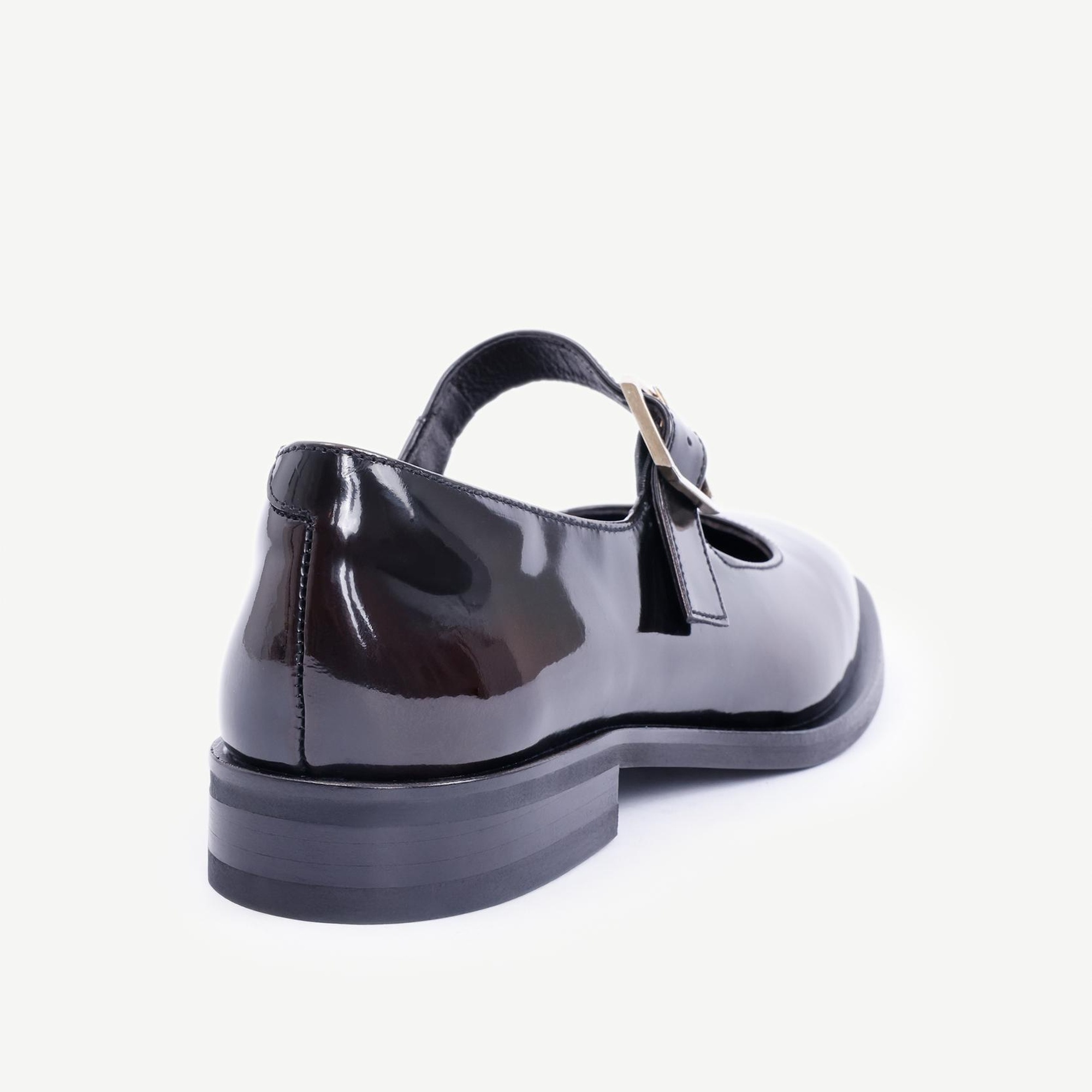 YARGICI Atkılı Deri Düz Ayakkabı