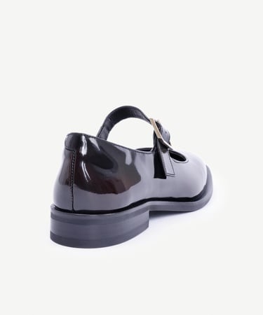  YARGICI Atkılı Deri Düz Ayakkabı