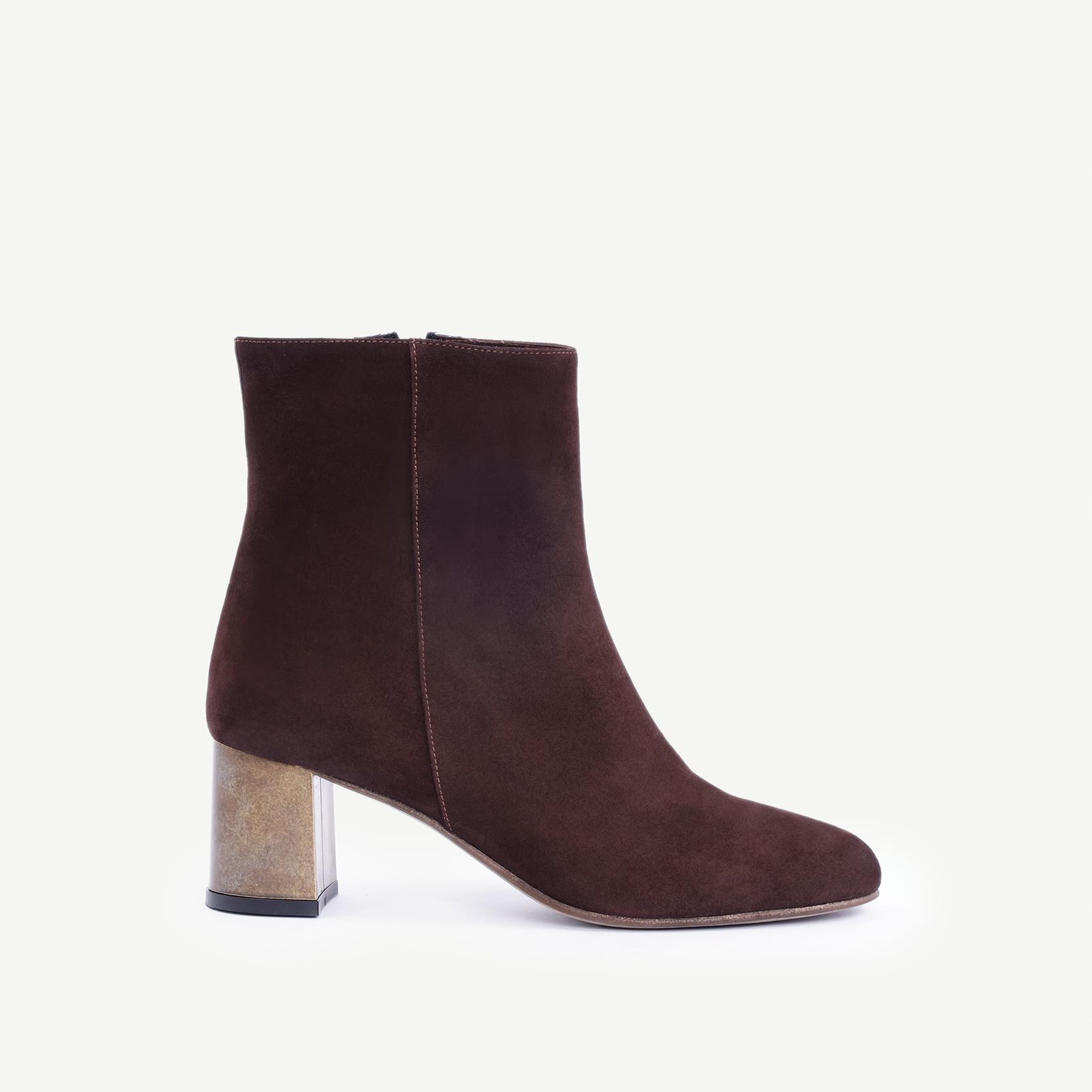 YARGICI Metal Ökçeli Deri Topuklu Bot