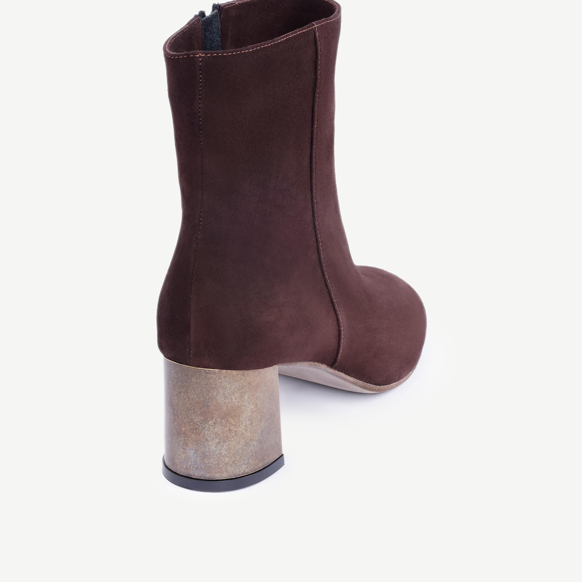 YARGICI Metal Ökçeli Deri Topuklu Bot