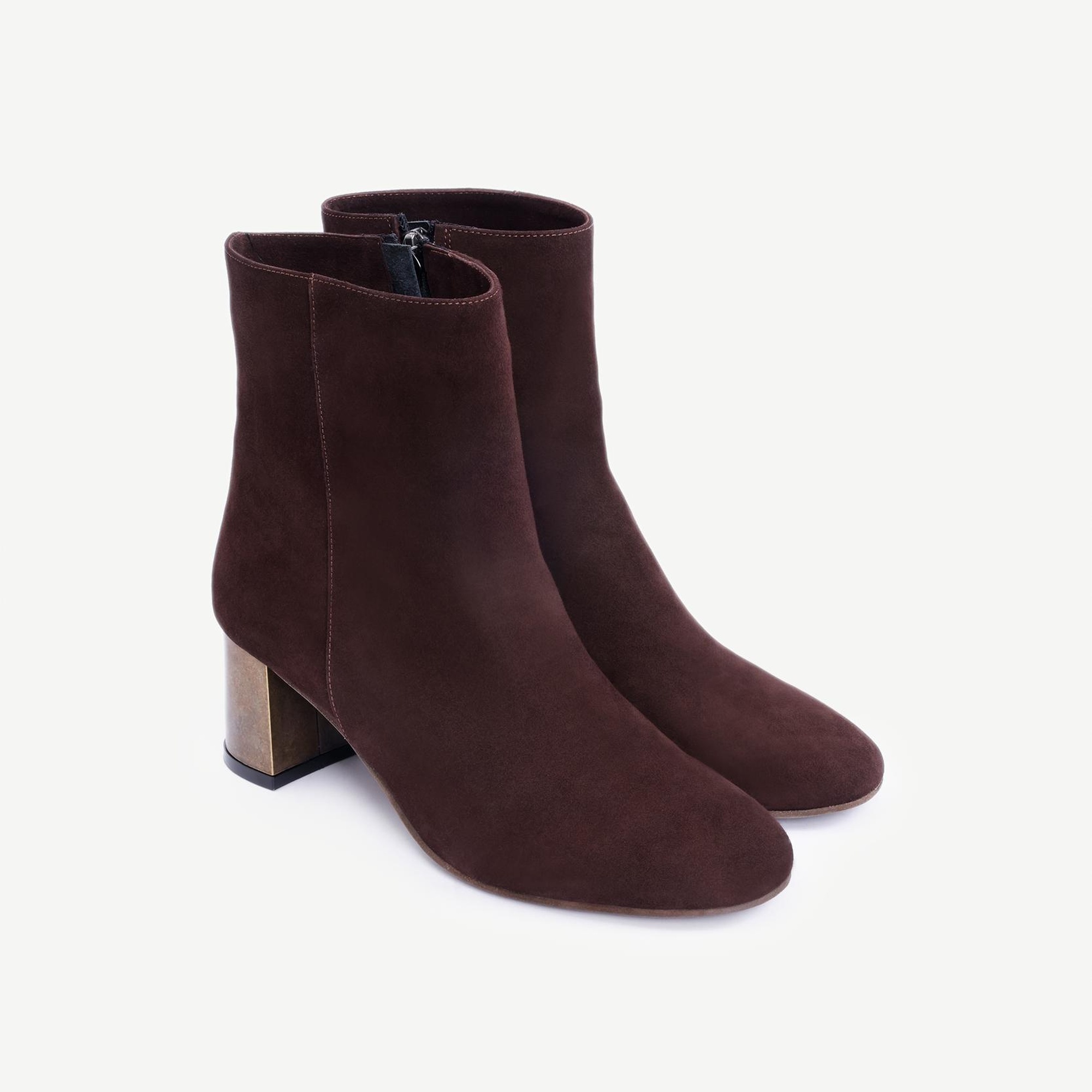 YARGICI Metal Ökçeli Deri Topuklu Bot