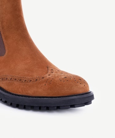  YARGICI Zımba Detaylı Lastikli Deri Bot