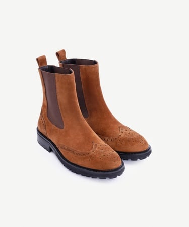  YARGICI Zımba Detaylı Lastikli Deri Bot