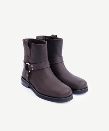  YARGICI Küt Burunlu Deri Bot