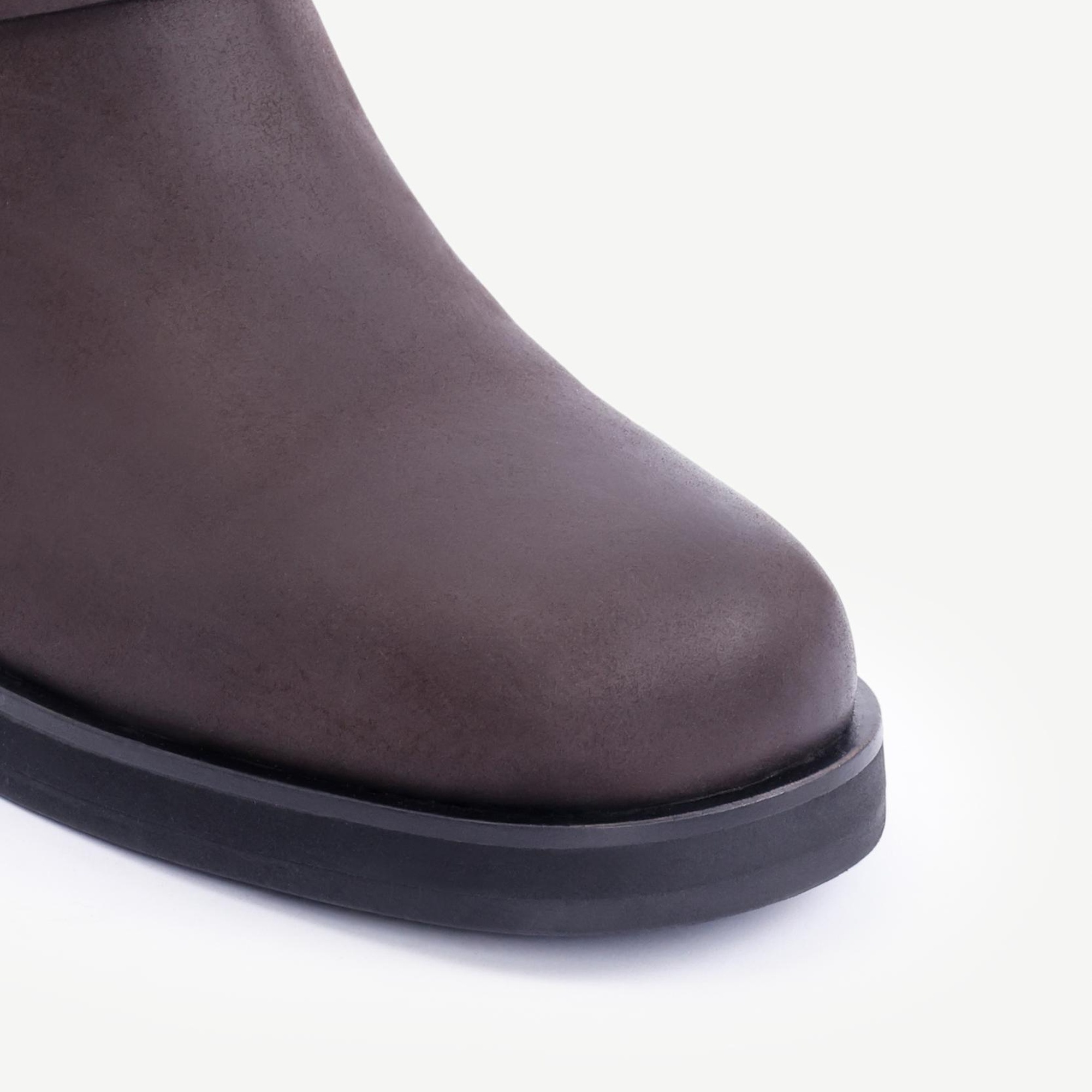 YARGICI Küt Burunlu Deri Bot