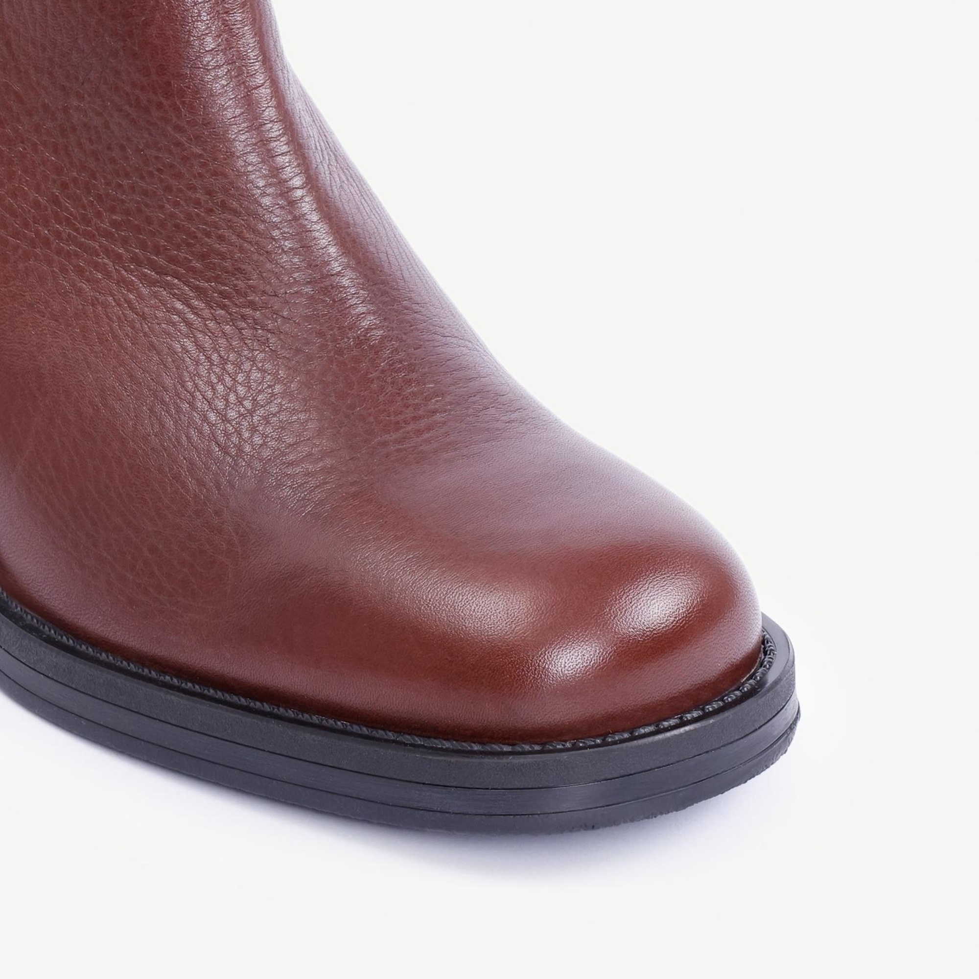 YARGICI Lastikli Topuklu Deri Bot