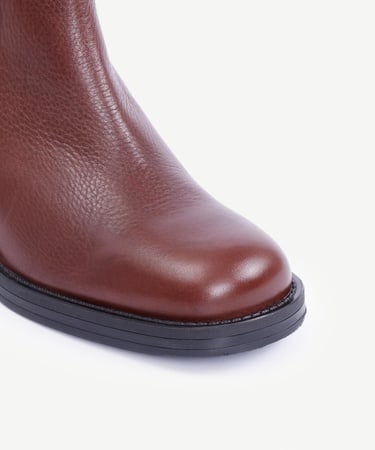  YARGICI Lastikli Topuklu Deri Bot