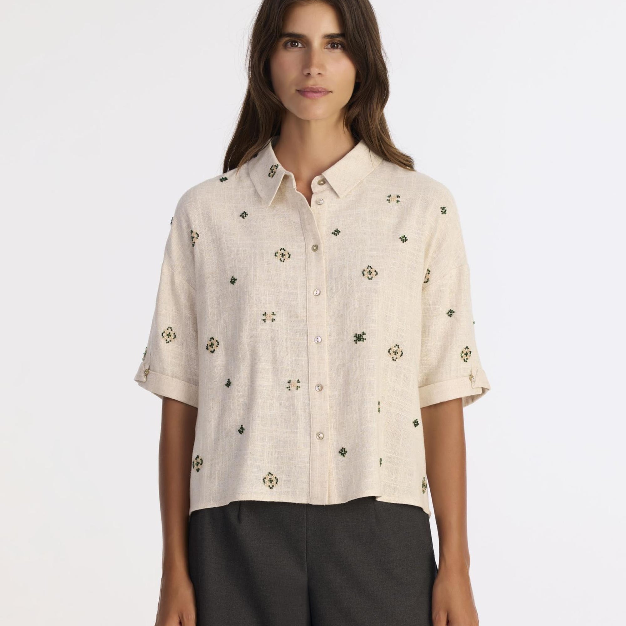 YARGICI Regular Gömlek Yaka Kısa Kol Gömlek