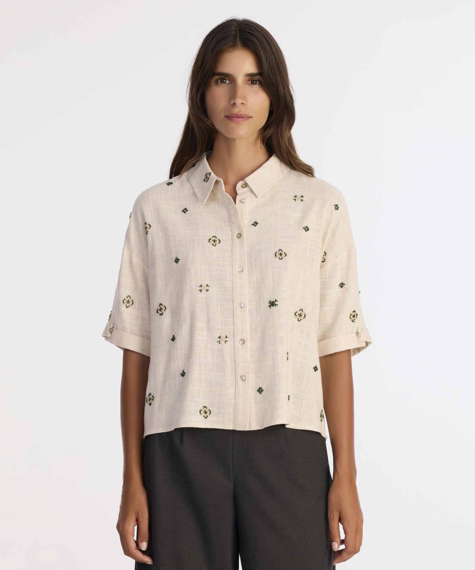  YARGICI Regular Gömlek Yaka Kısa Kol Gömlek