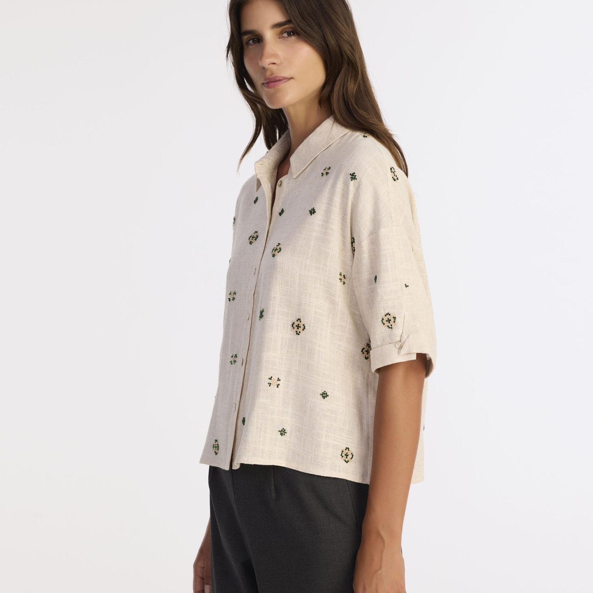 YARGICI Regular Gömlek Yaka Kısa Kol Gömlek