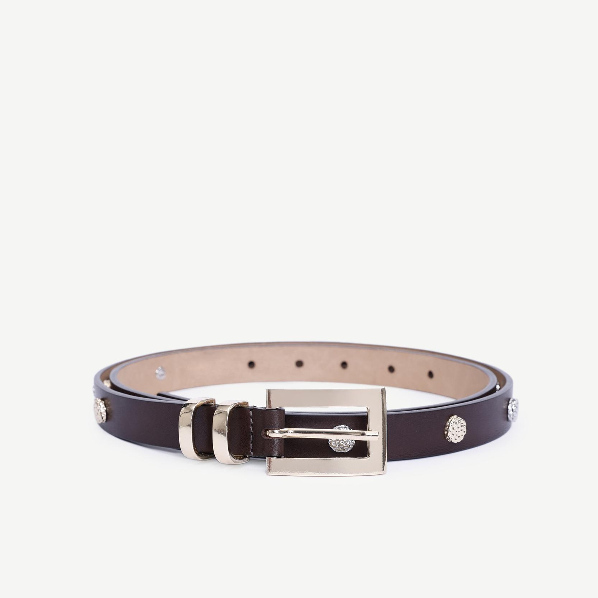 YARGICI Aksesuar Detaylı Deri Kemer