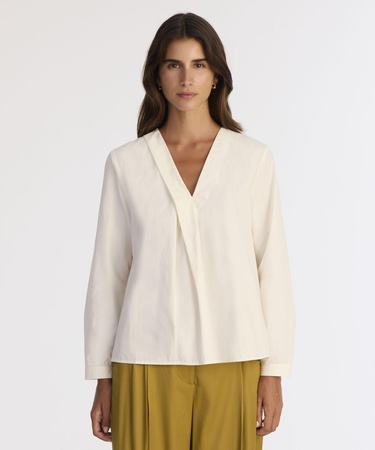  YARGICI Regular V Yaka Uzun Kol Bluz