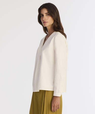  YARGICI Regular V Yaka Uzun Kol Bluz