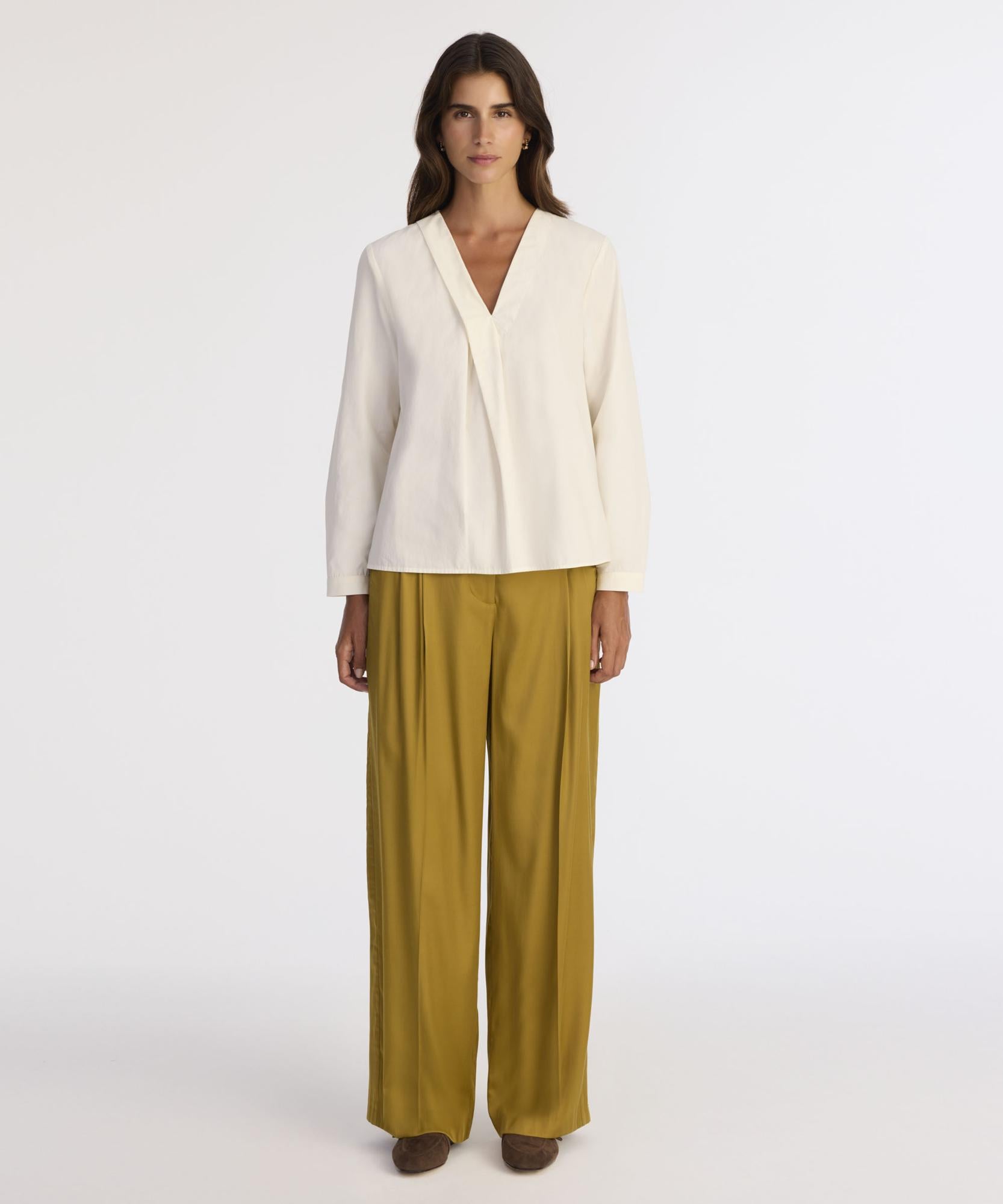  YARGICI Regular V Yaka Uzun Kol Bluz