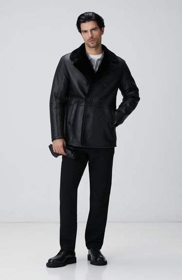  Network Erkek Siyah Casual Pantolon