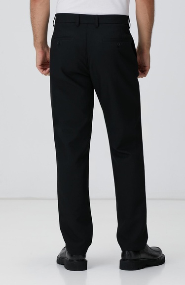  Network Erkek Siyah Casual Pantolon