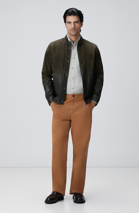  Network Erkek Camel Chino Casual Pantolon