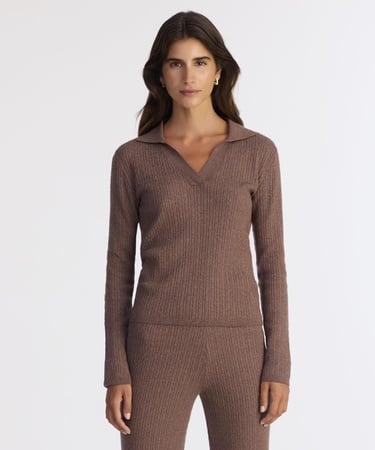  YARGICI Regular Polo Yaka Uzun Kol Kazak