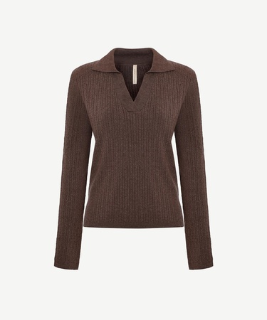  YARGICI Regular Polo Yaka Uzun Kol Kazak