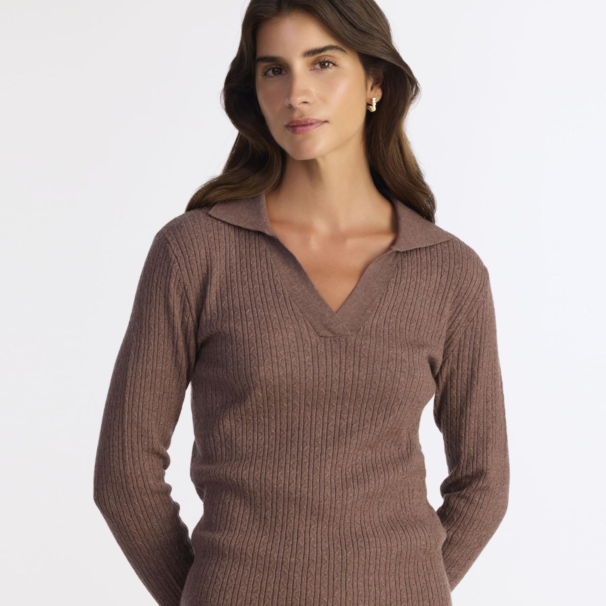 YARGICI Regular Polo Yaka Uzun Kol Kazak