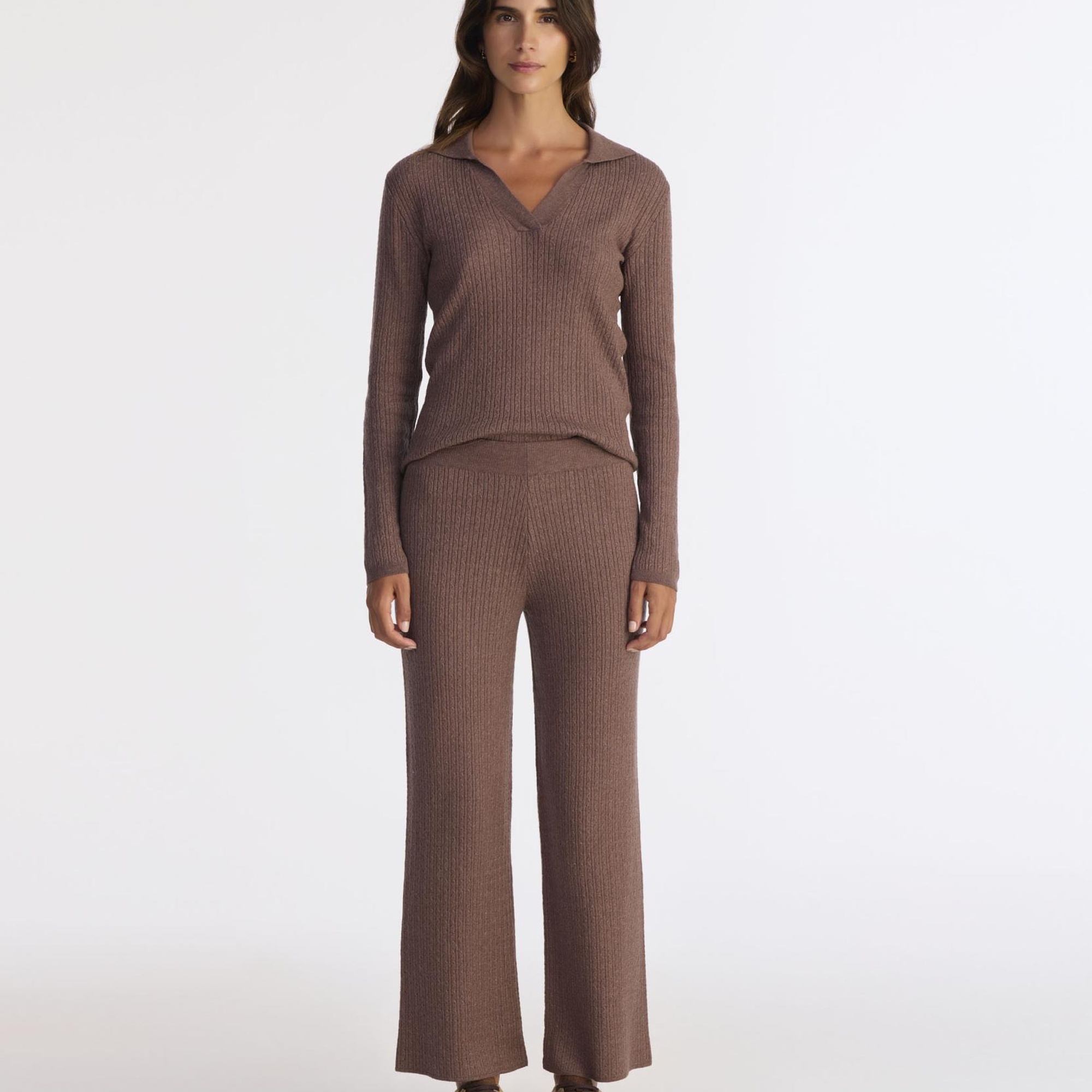 YARGICI Normal Bel Rahat Kalıp Triko Pantolon