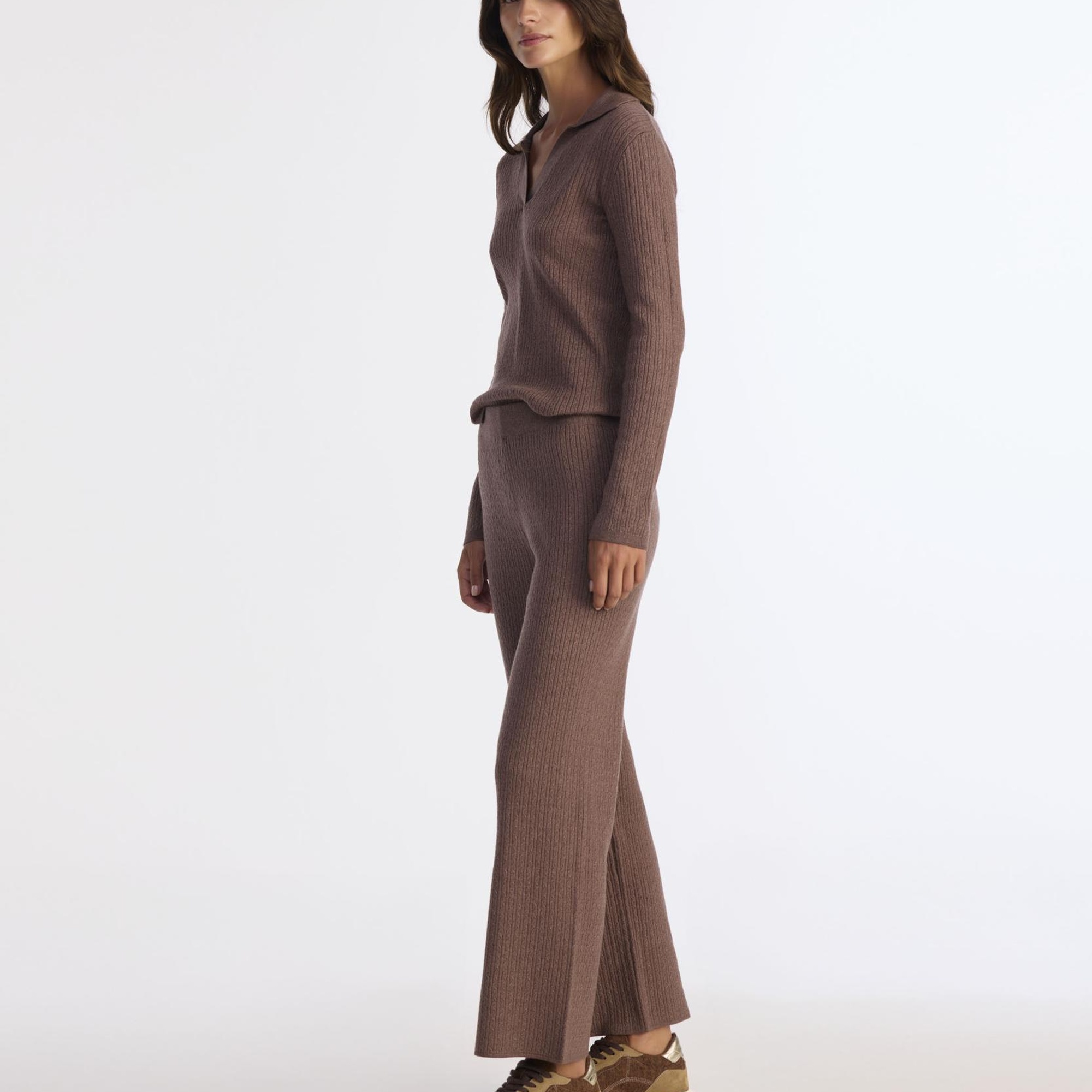 YARGICI Normal Bel Rahat Kalıp Triko Pantolon